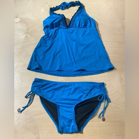 New Directions Two Piece Swim Suit size Large (JI) - Picture 2 of 10